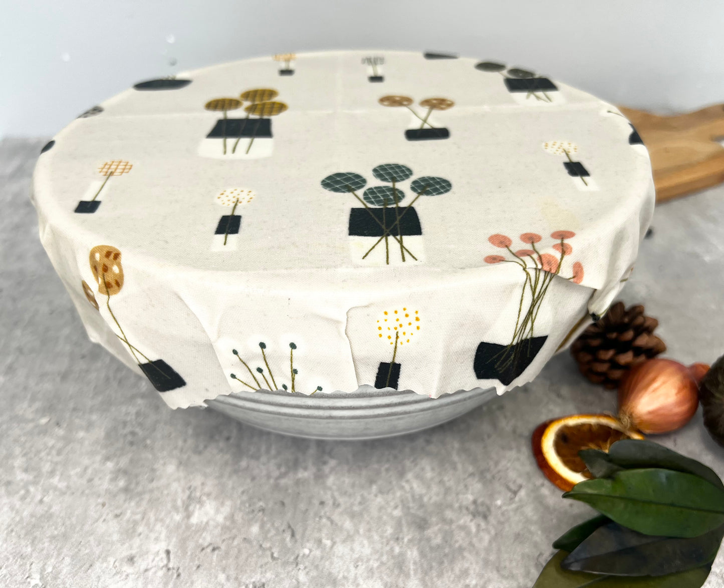 Flower pot Beeswax wrap 14 x 11”